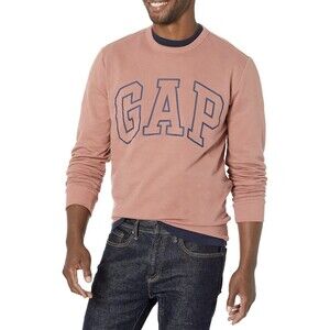 Gap Men's Faded Cedar Logo Fleece Crewneck Sweatshirt Cotton Blend Size Medium